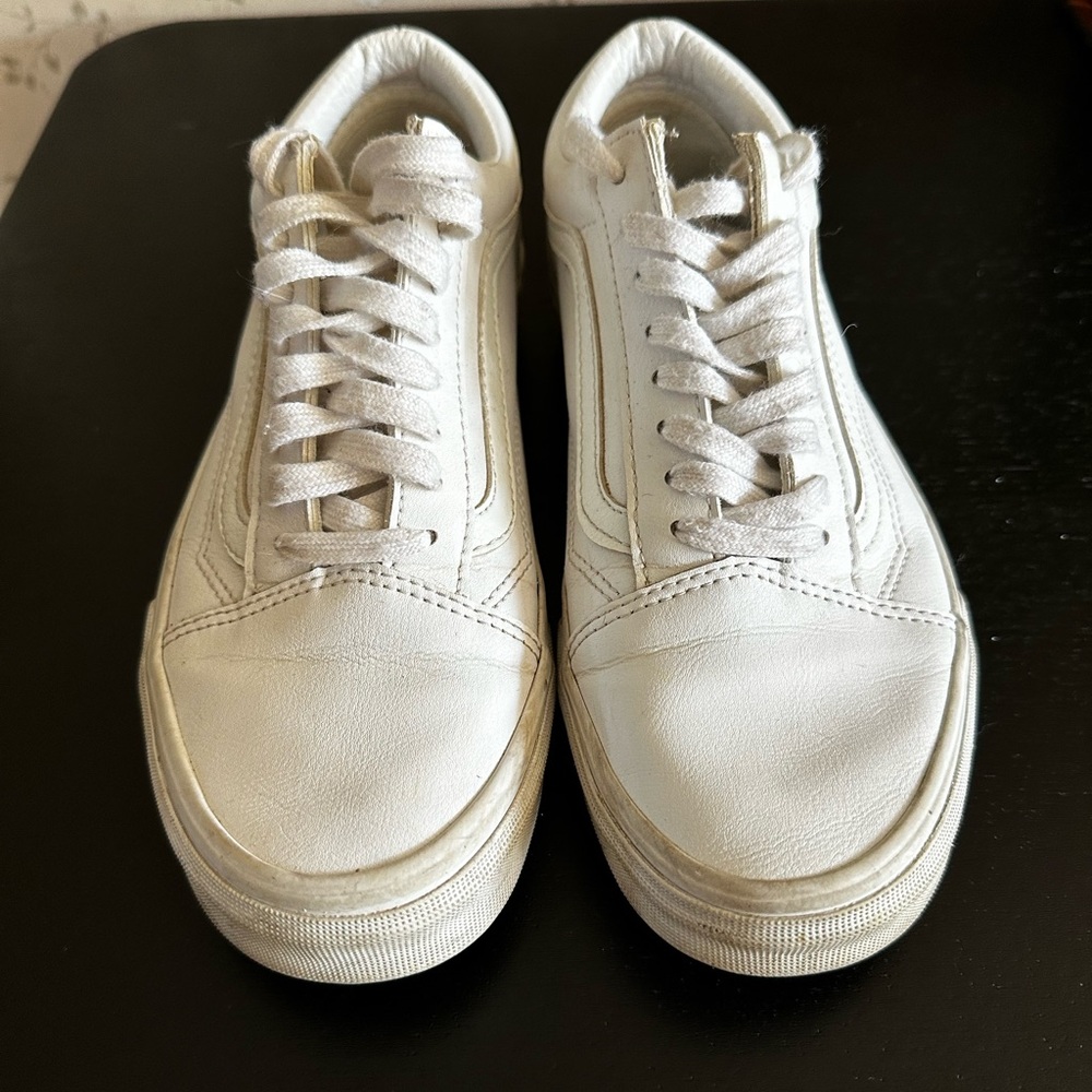 Vans Old Skool Classic Tumble Shoe (True White)